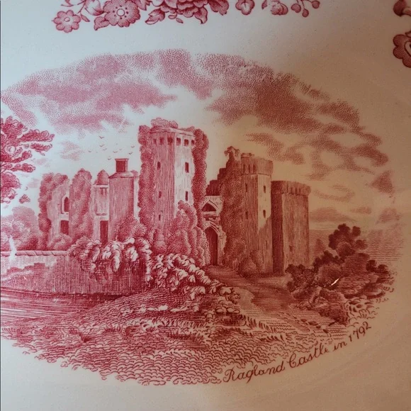 Johnson Bros Old Britain Castles, Pink Serving Bowl - Picture 2 of 8